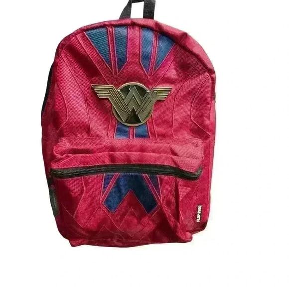 DC CARTOONS WONDER WOMAN FLIP PAK REVERSIBLE BACKPACK SIZE OS - Picture 5 of 10